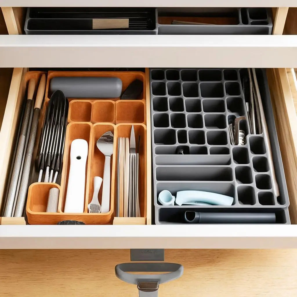 Der ultimative Leitfaden für Schubladenorganizer: Materialien, Größen und Arten