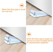 LÜNIC 2er Set Türkeil Fensterkeil Türstopper Boden Keilform  stapelbar