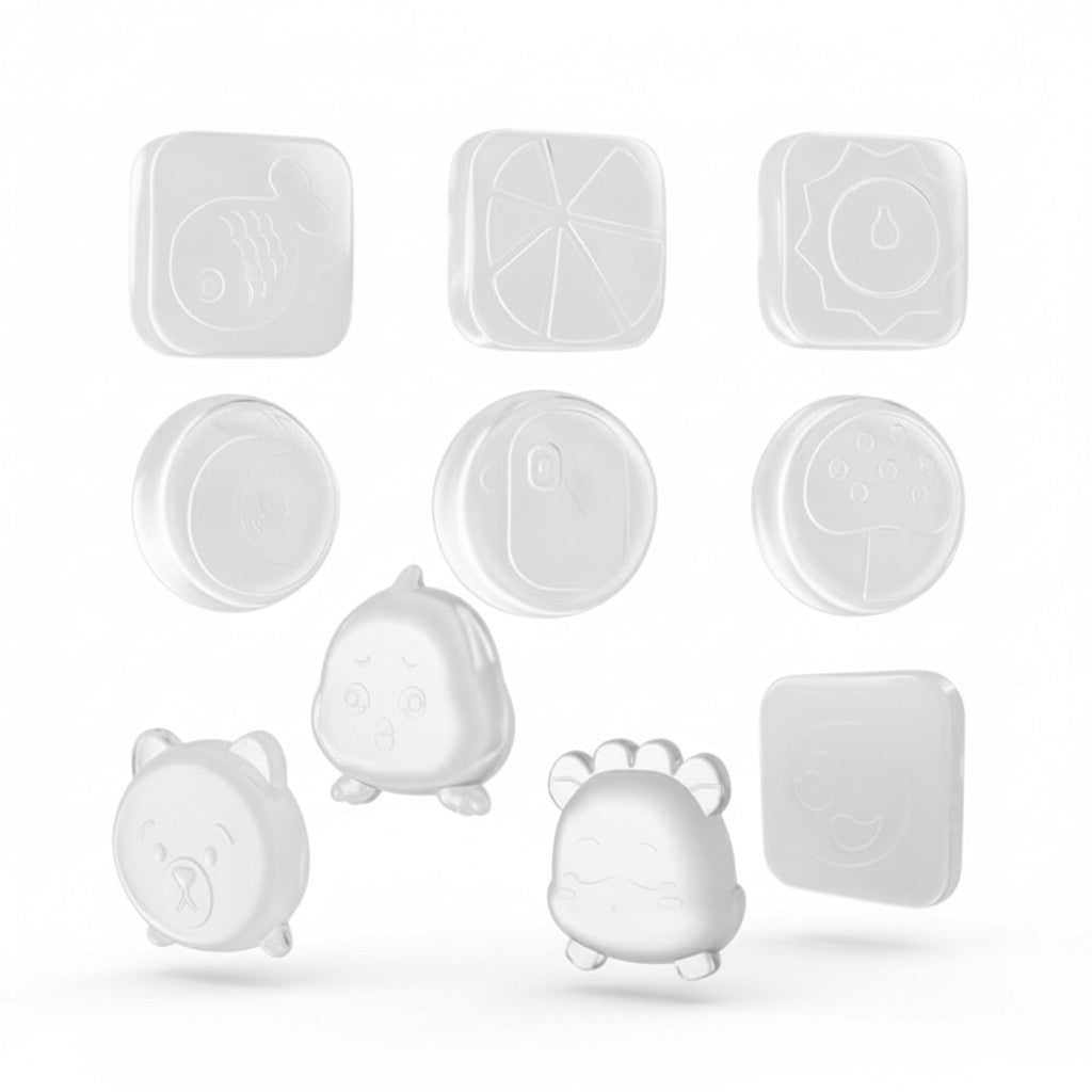 Türstopper 10 Stück Wand Türpuffer Transparent Selbstklebend Silikon