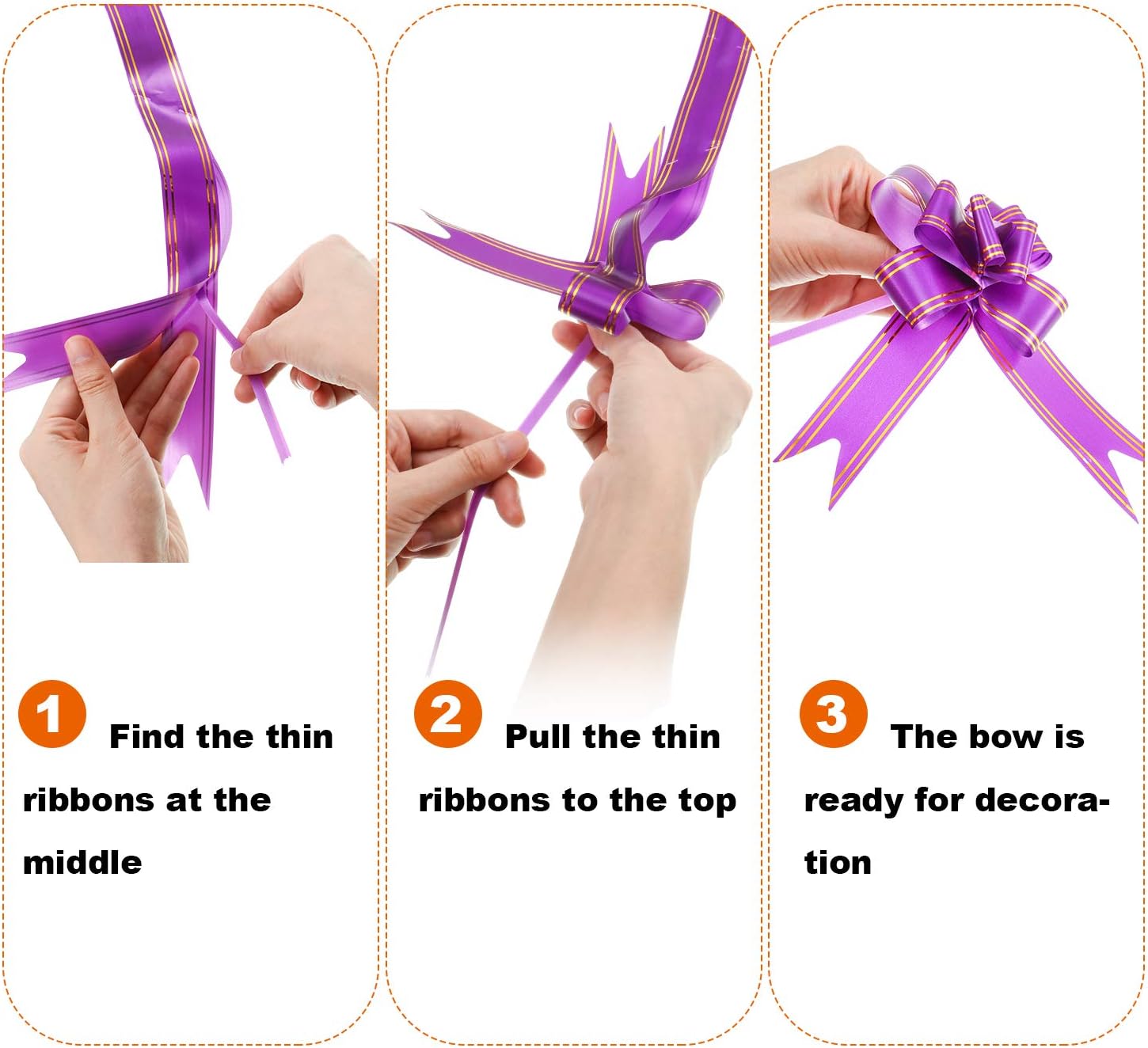 Geschenkpapier Set – 8 Bögen mit 12 Schleifen (70x50cm, verschiedene Muster)