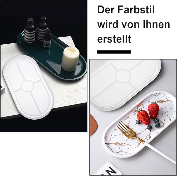 2 Stück Silikonformen Gießform Untersetzer