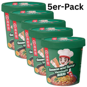 Haidilao Instant Glasnudeln Vermicelli Sesam & Spicy Cup 130g (5er-Pack)