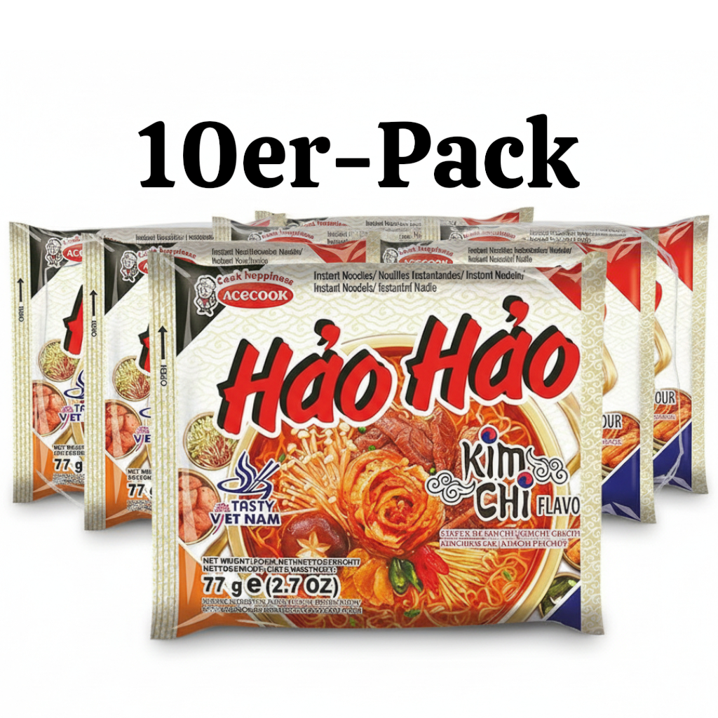 Acecook Instantnudeln Hao Hao Kimchi 77g (10er-Pack)