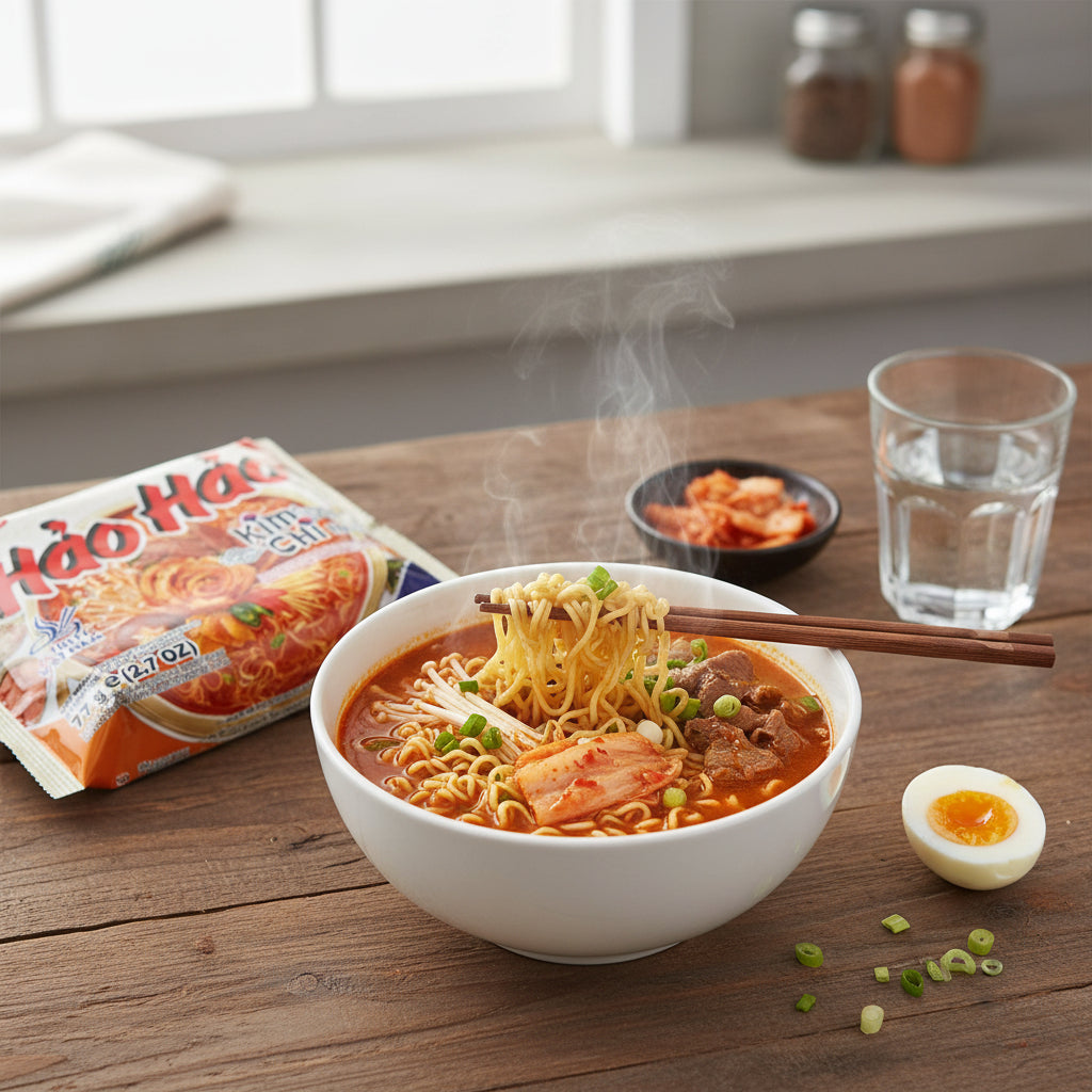 Acecook Instantnudeln Hao Hao Kimchi 77g (10er-Pack)