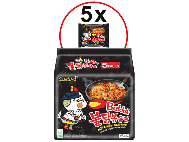 Samyang Buldak Hot Chicken Flavour Ramen Original 140g (5er-Pack)