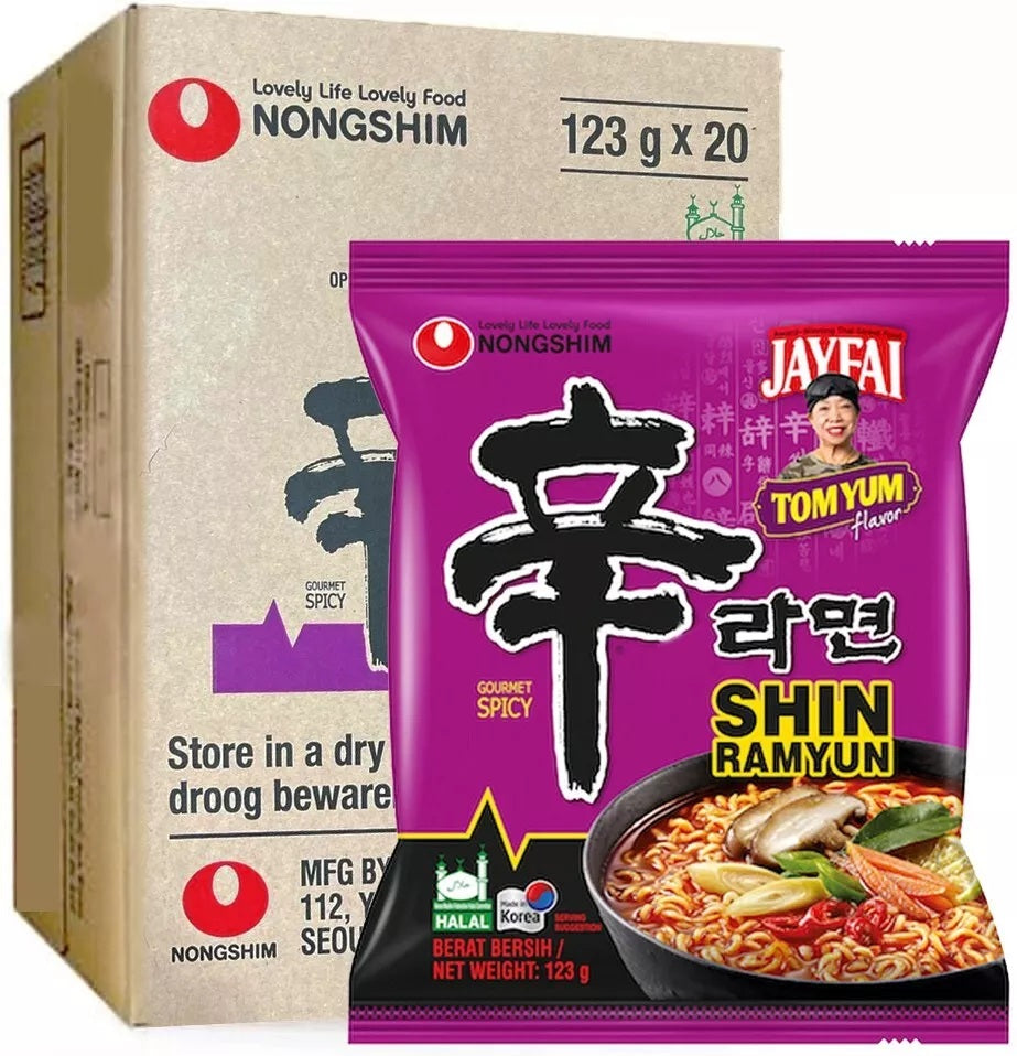 Nongshim Instantnudeln Shin Ramyun Tom Yum 123g (20er-Pack)
