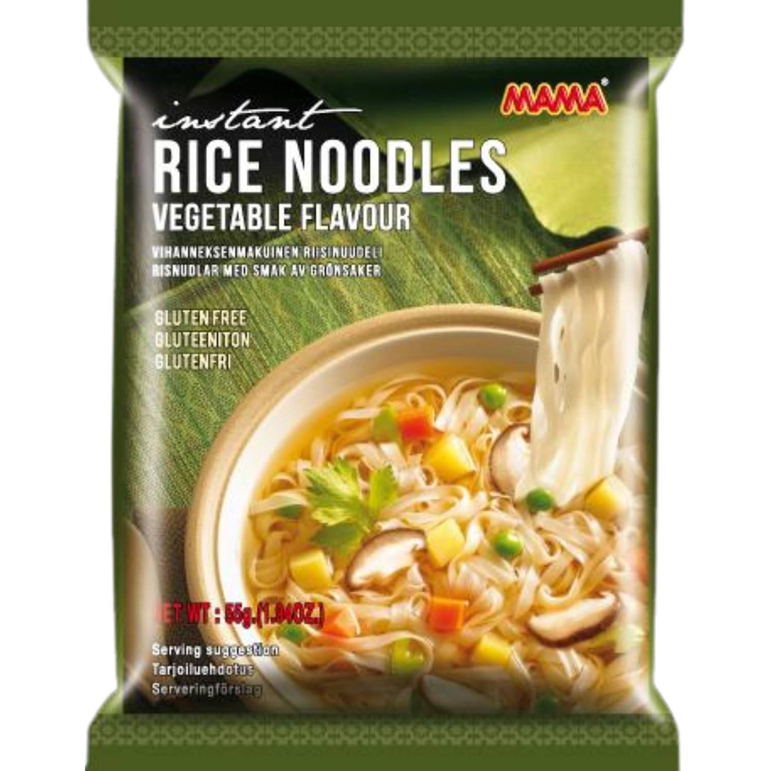 MAMA Instant Reisnudeln Gemüse 55g (12er-Pack)
