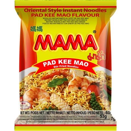 MAMA Instantnudeln Stir-Fried Pad Kee Mao 60g (12er-Pack)
