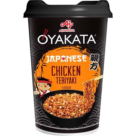 Ajinomoto OYAKATA Instantnudeln Yakisoba Cup Teriyaki Chicken 96g (8er-Pack)