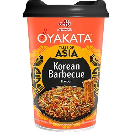Ajinomoto OYAKATA Instantnudeln Yakisoba Cup Korean BBQ 93g (8er-Pack)
