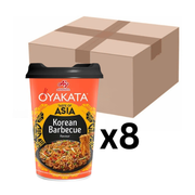 Ajinomoto OYAKATA Instantnudeln Yakisoba Cup Korean BBQ 93g (8er-Pack)