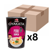 Ajinomoto OYAKATA Instantnudeln Ramen Cup Schweinefleisch 62g (8er-Pack)