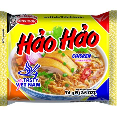 Acecook Instantnudeln Hao Hao Mi Ga Huhn 74g (10er-Pack)