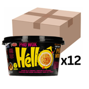 Acecook Pho Wok Hello Instant Reisnudeln Zwiebel & Knoblauch Cup 76g (12er-Pack)
