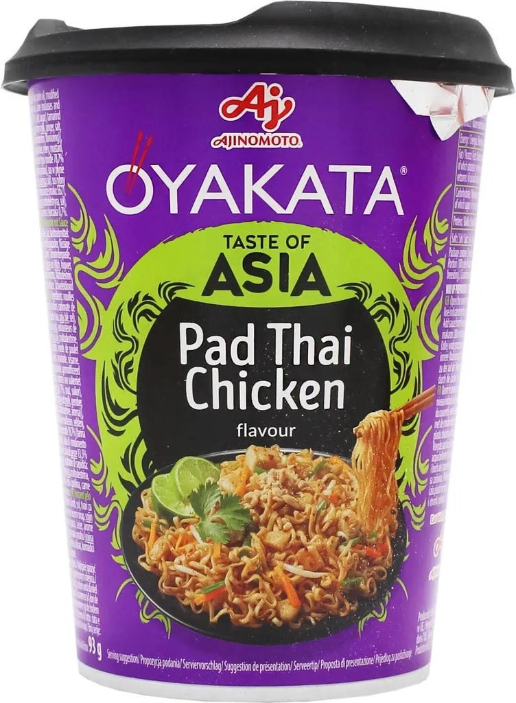 Ajinomoto OYAKATA Instantnudeln Pad Thai Cup Chicken 93g (8er-Pack)