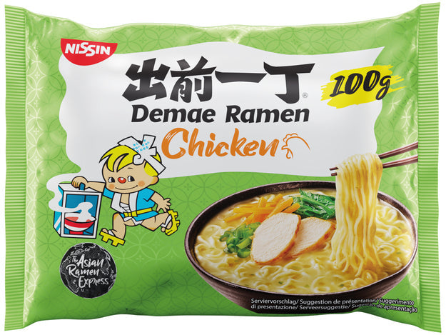 Nissin Demae Ramen Instantnudeln Huhn 100g (7er-Pack)