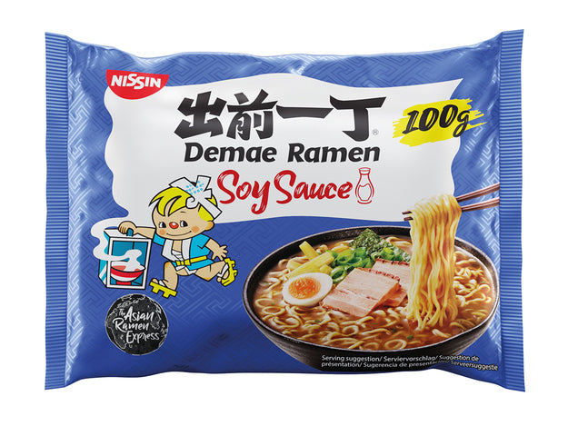 Nissin Demae Ramen Instantnudeln Soy Sauce 100g (7er-Pack)