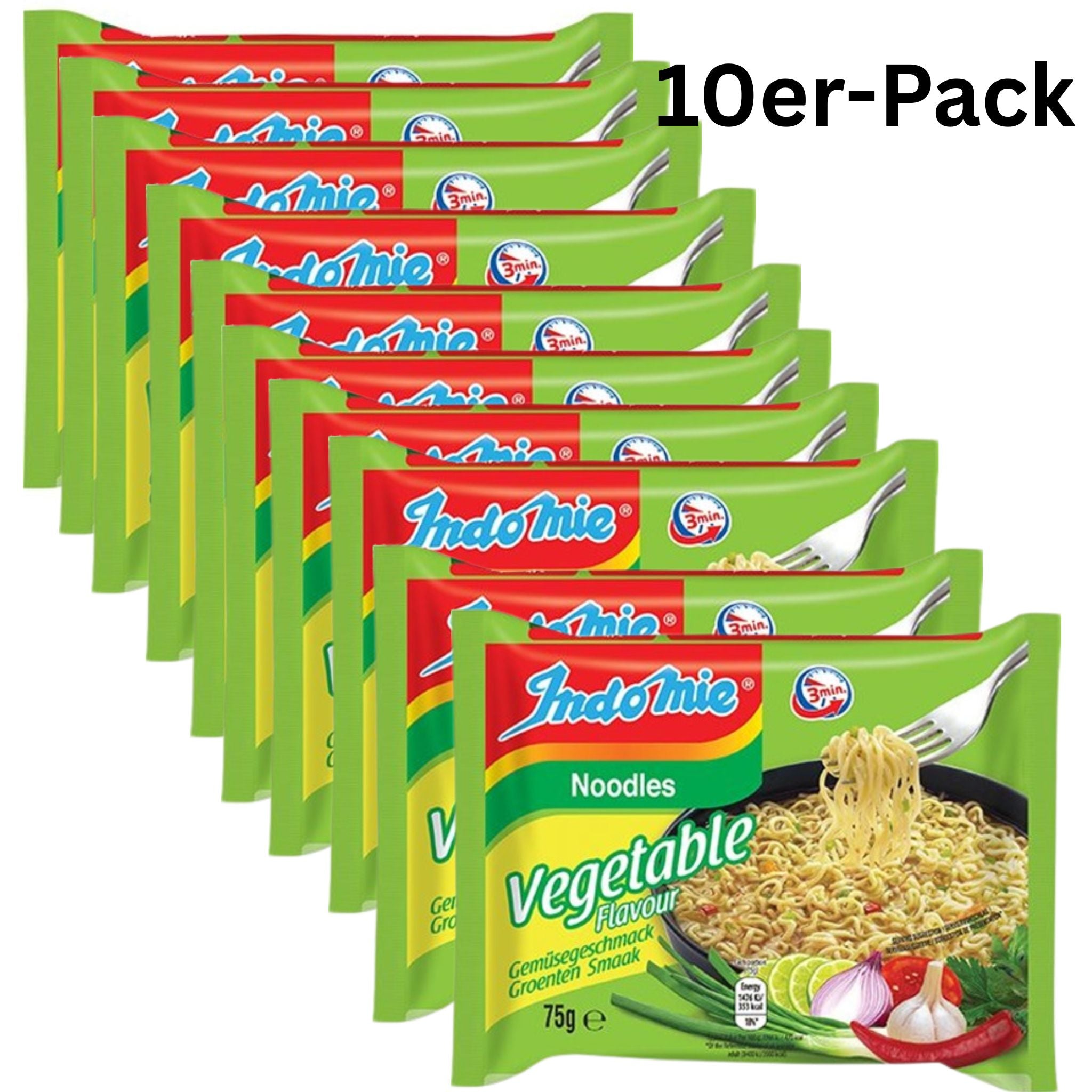 Indomie Instantnudeln Gemüse 75g (10er-Pack)