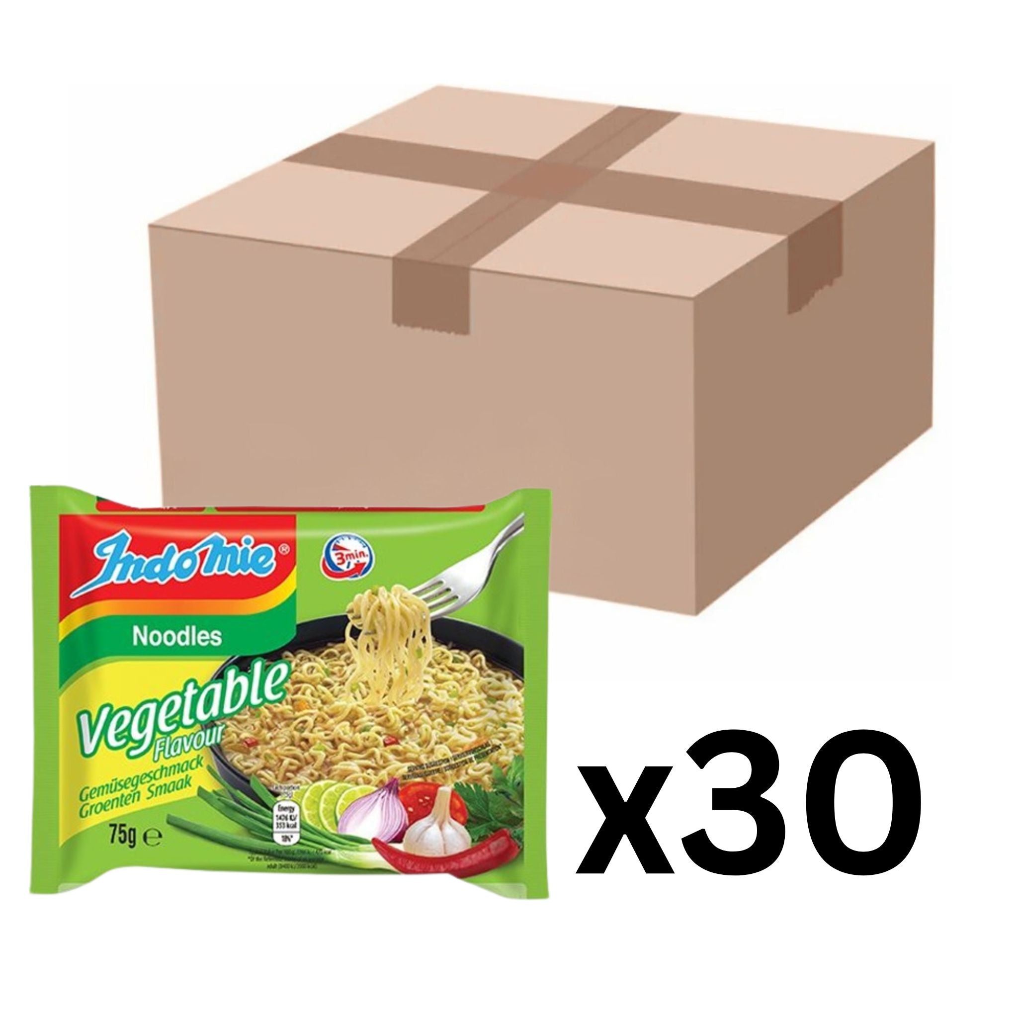 Indomie Instantnudeln Gemüse 75g (30er-Pack)