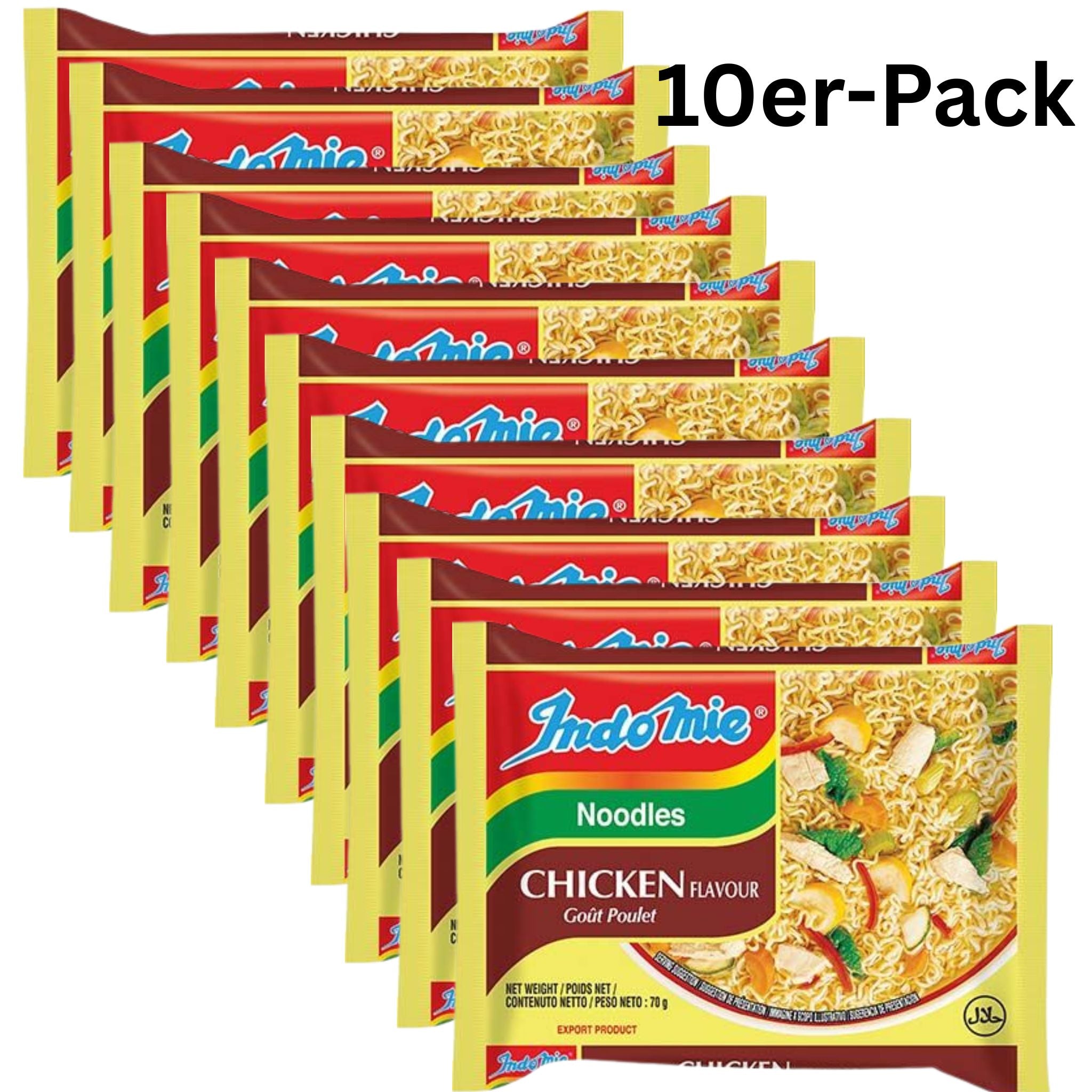 Indomie Instantnudeln Huhn 70g (10er-Pack)