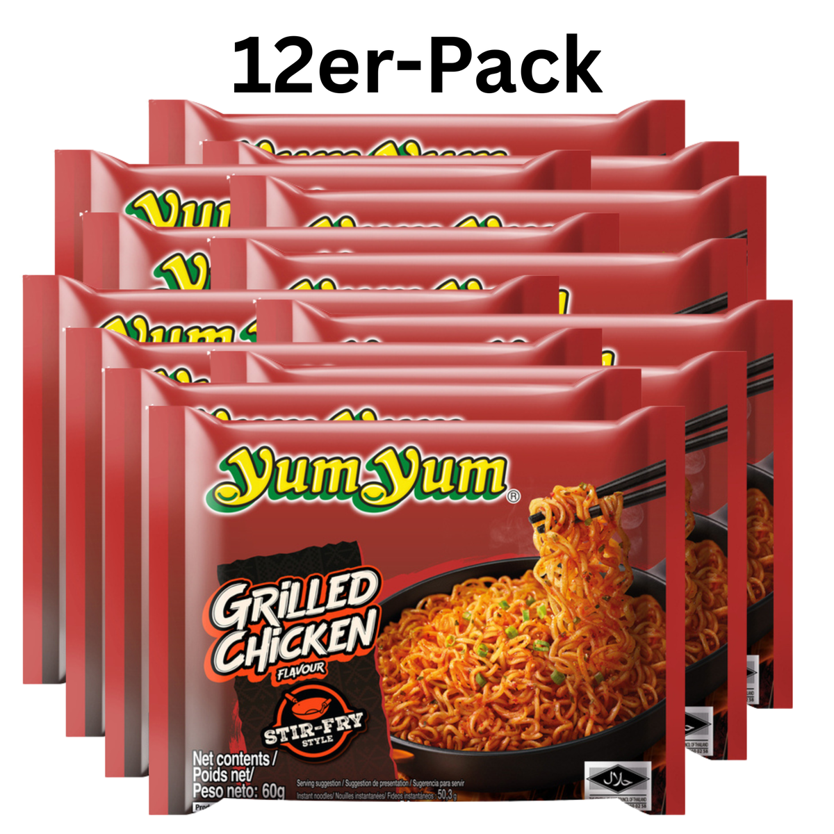 YumYum Instantnudeln Stir-Fried Grilled Chicken 60g