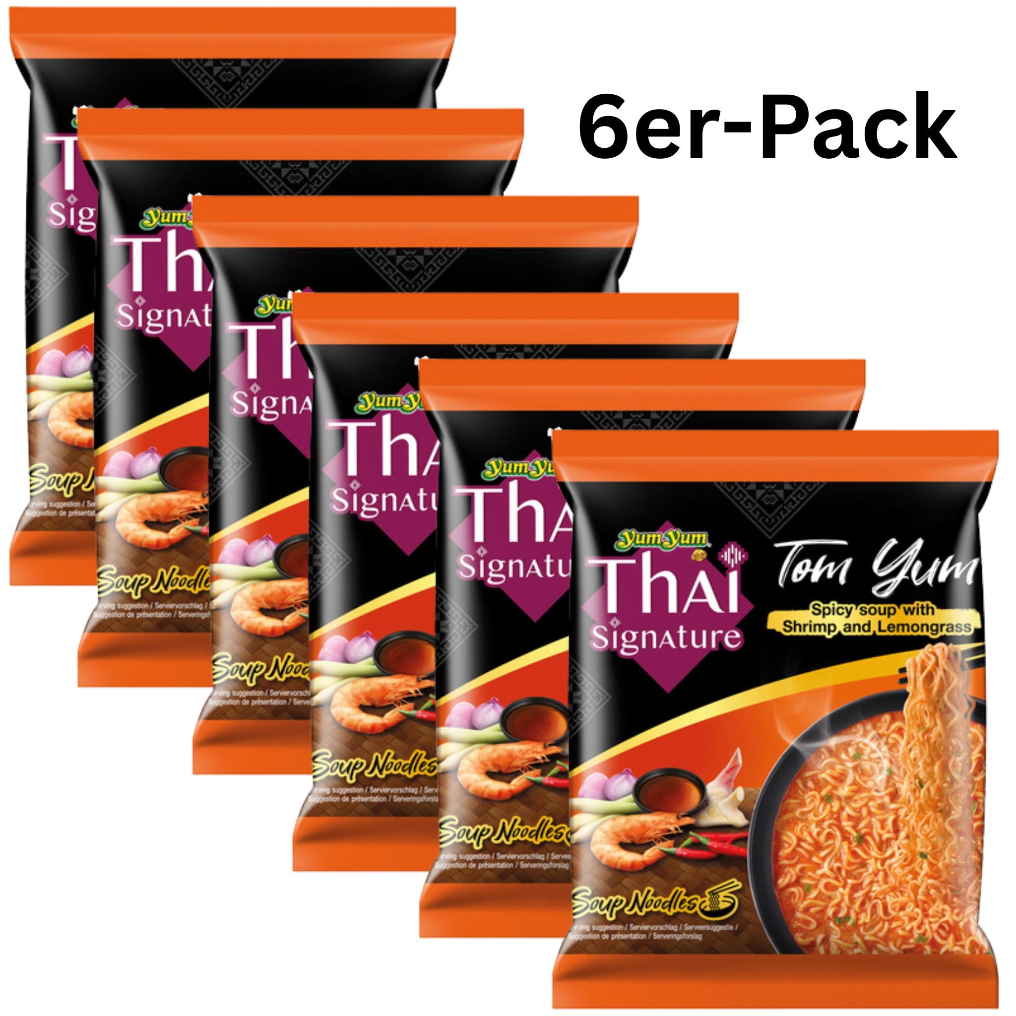 YumYum Instantnudeln Thai Signature Tom Yum 100g (6er-Pack)