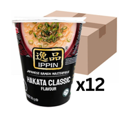 Acecook Ippin Instantnudeln Ramen Hakata Tonkotsu Cup 73g (12er-Pack)