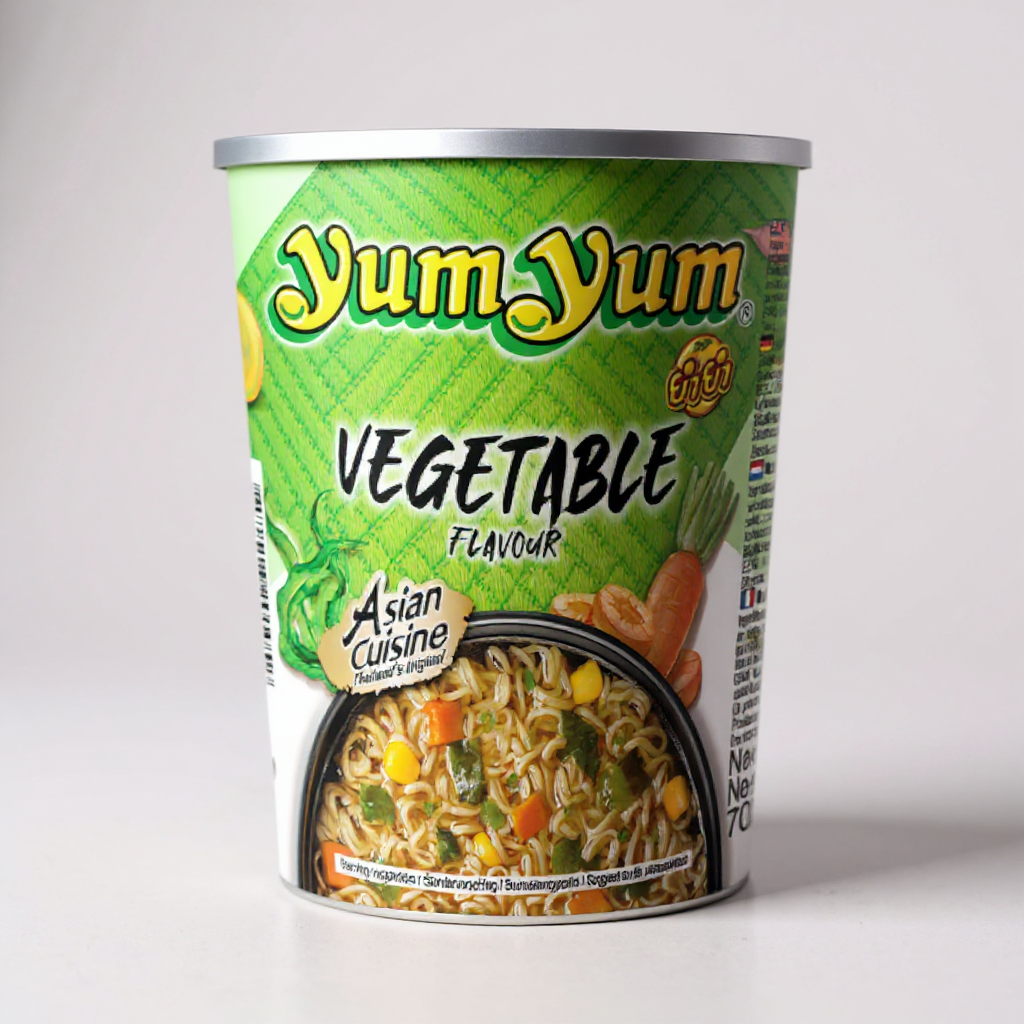 YumYum Instantnudeln Gemüse Cup 70g (12er-Pack)