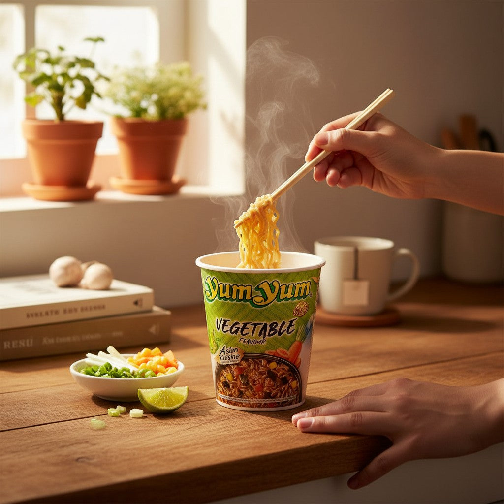 YumYum Instantnudeln Gemüse Cup 70g (12er-Pack)