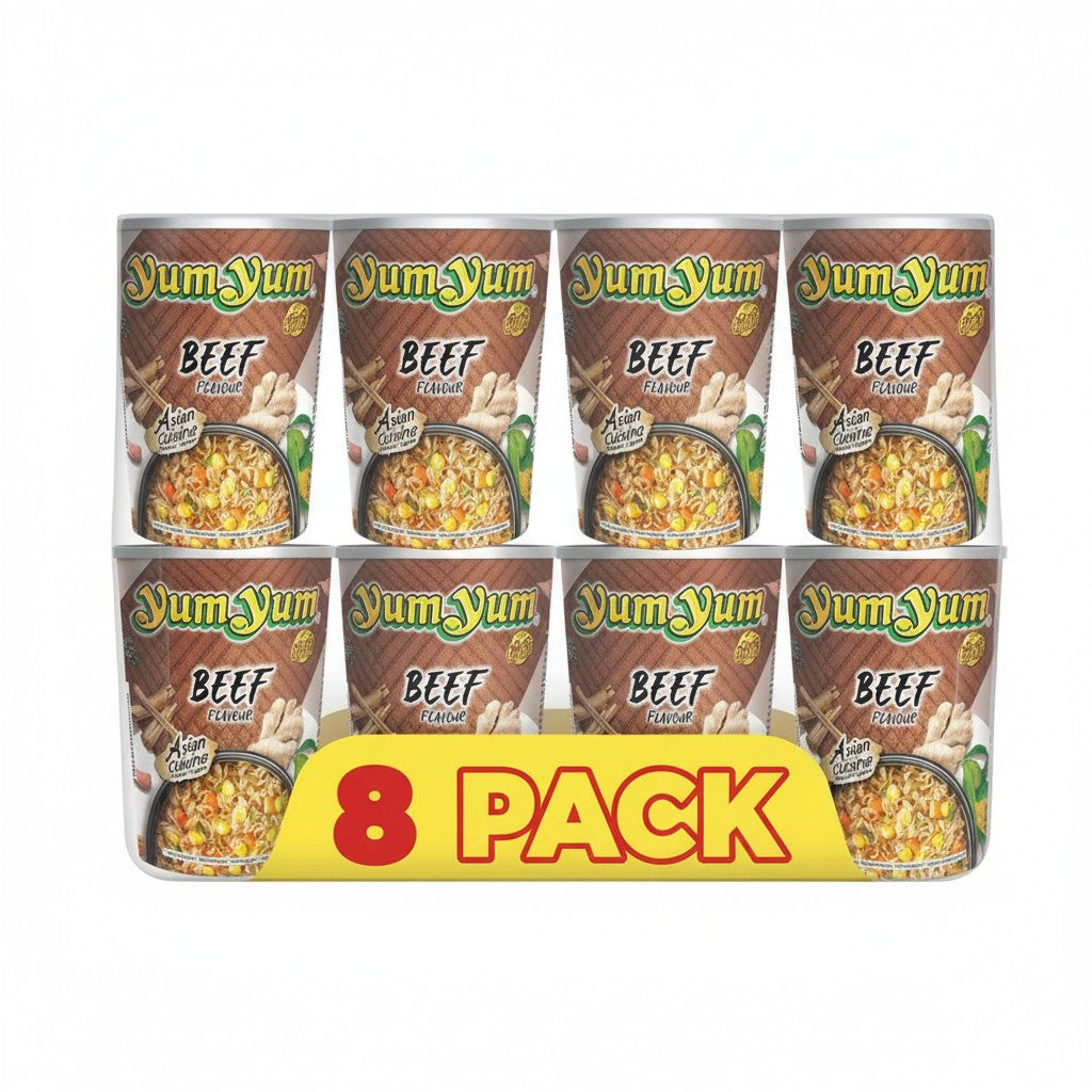 YumYum Instantnudeln Rind Cup 70g (8er-Pack)