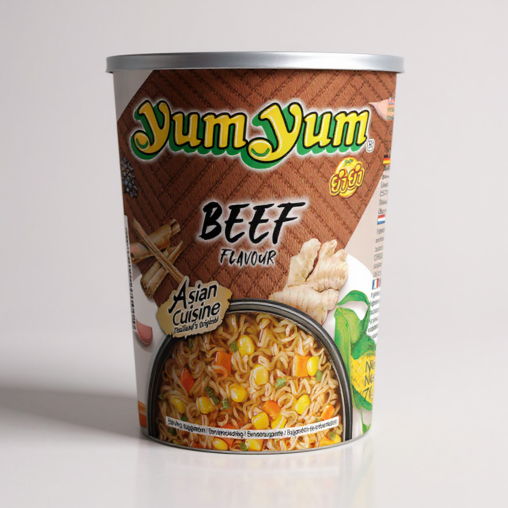 YumYum Instantnudeln Rind Cup 70g (24er-Pack)