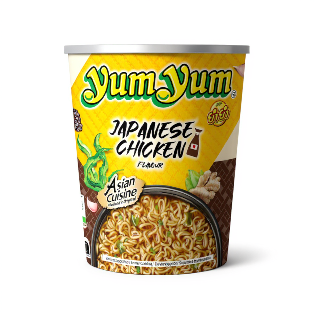 YumYum Instantnudeln Japanese Chicken Shoyu Cup 70g (12er-Pack)