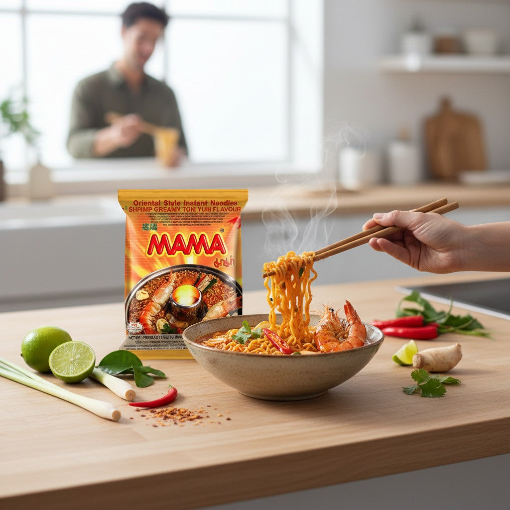 MAMA Instantnudeln Shrimp Creamy Tom Yum 55g (12er-Pack)