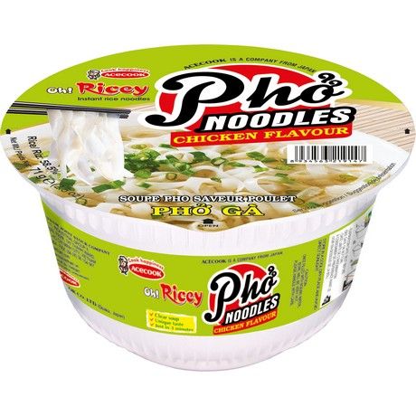 Acecook Oh Ricey Instant Reisnudelsuppe Pho Ga Huhn CUP 71g (8er-Pack)