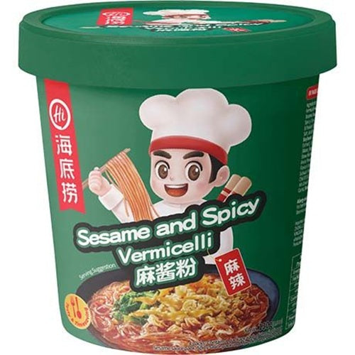 Haidilao Instant Glasnudeln Vermicelli Sesam & Spicy Cup 130g (12er-Pack)
