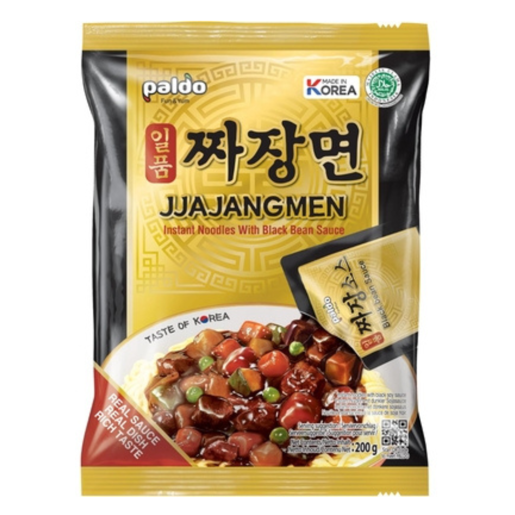 Paldo Instantnudeln Jjajangmen 200g (12er-Pack)