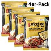 Paldo Instantnudeln Jjajangmen 200g (4er-Pack)