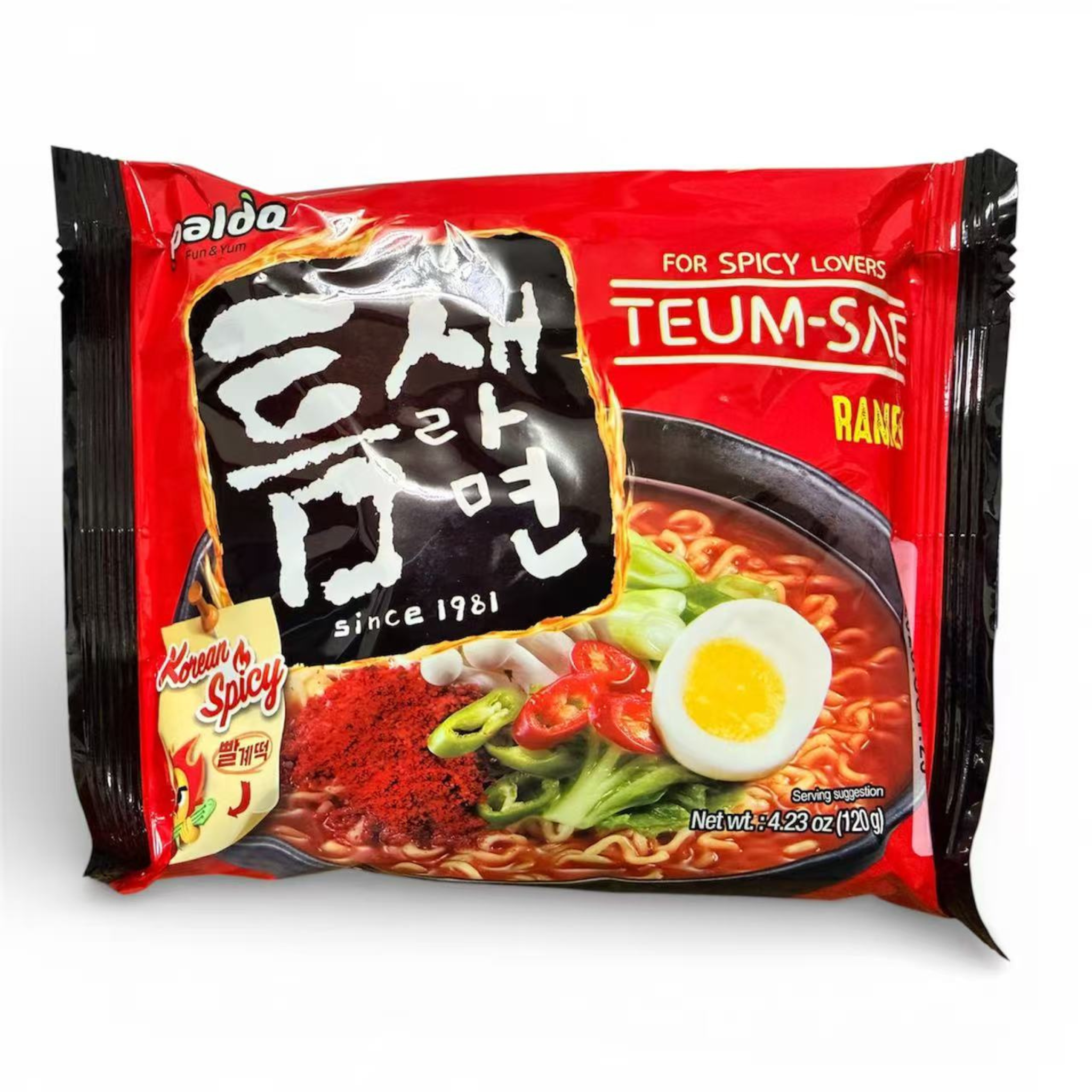 Paldo Instantnudeln Teumsae Ramyun Scharf 120g (20er-Pack)
