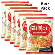Paldo Instantnudeln Rabokki Hot & Spicy 135g (6er-Pack)