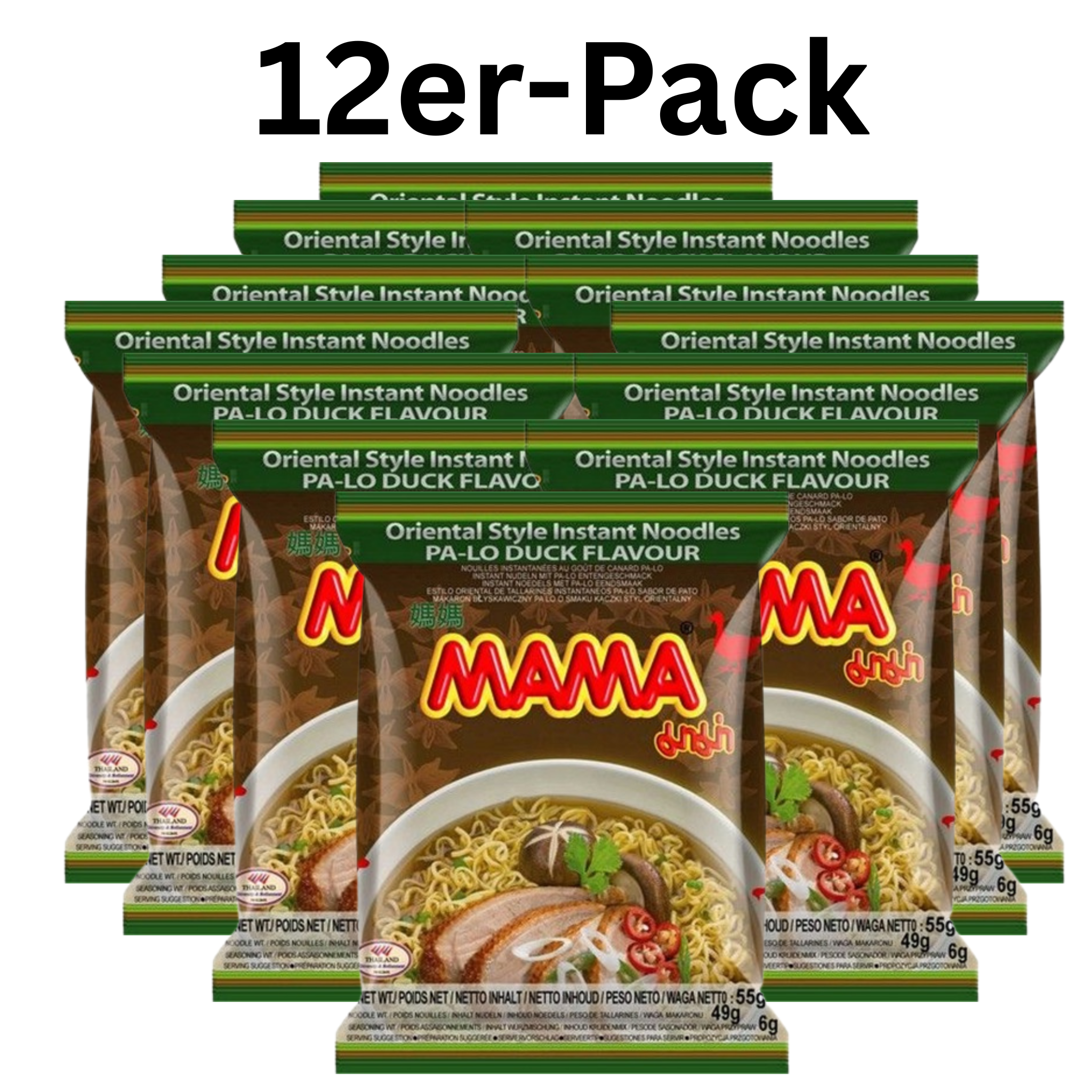 MAMA Instantnudeln Pa-Lo Ente 55g (12er-Pack)