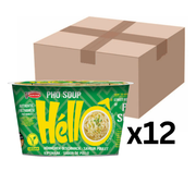 Acecook Pho Soup Hello Instant Reisnudeln Huhn Cup 70g (12er-Pack)
