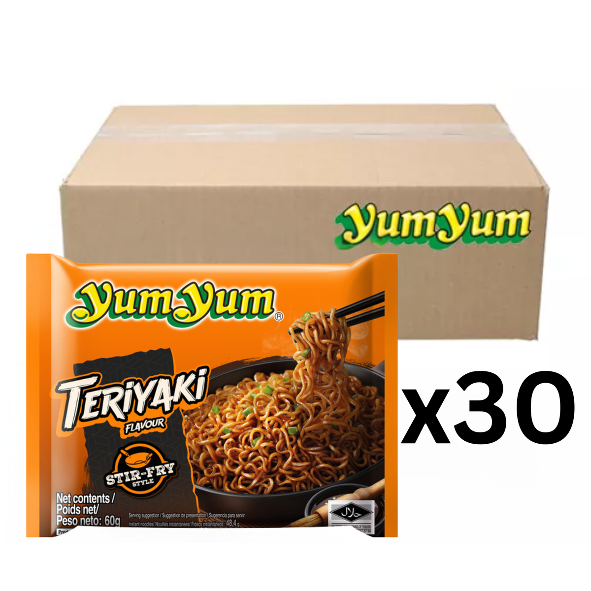 YumYum Instantnudeln Stir-Fried Teriyaki 60g