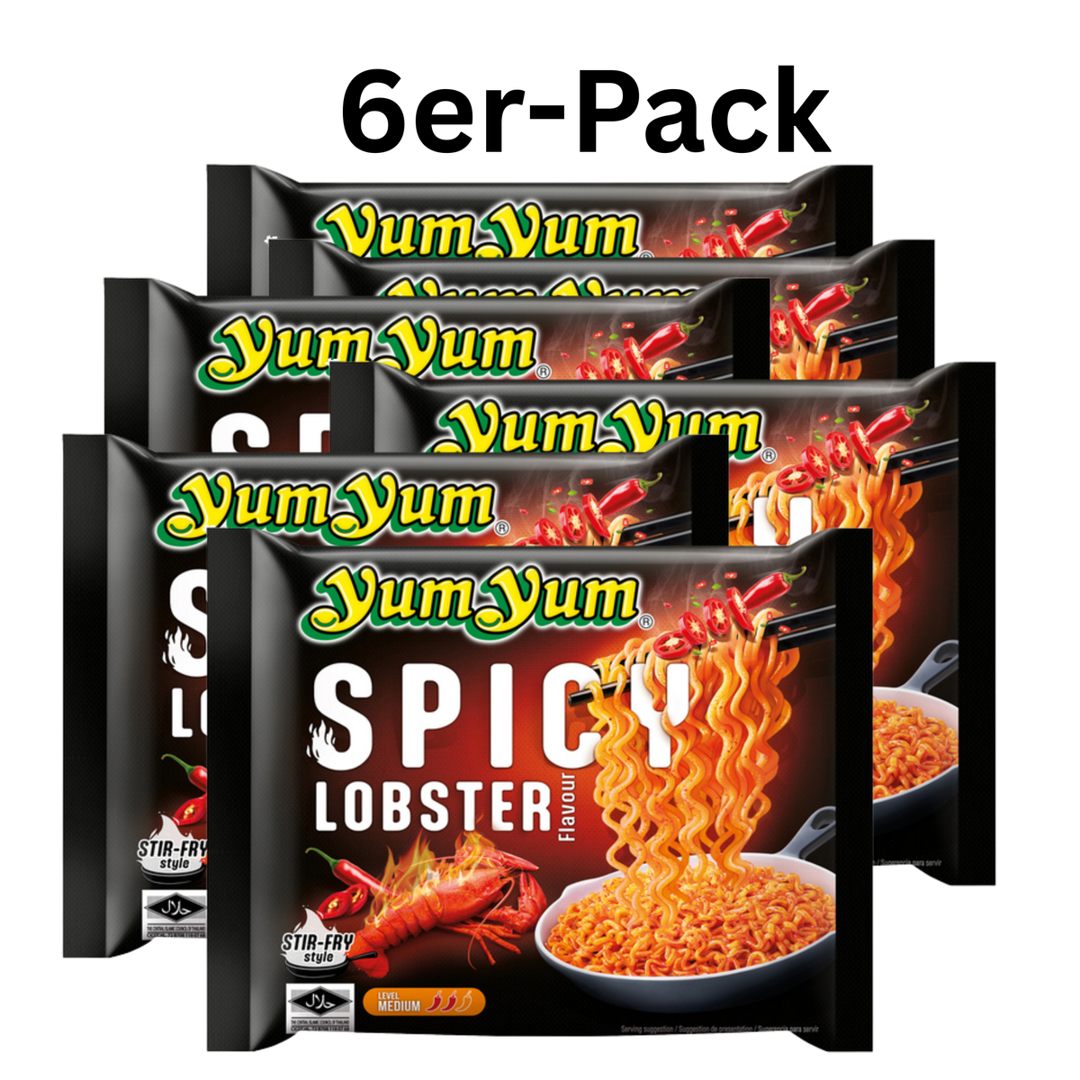 YumYum Instantnudeln Stir-Fried Hummer scharf 100g