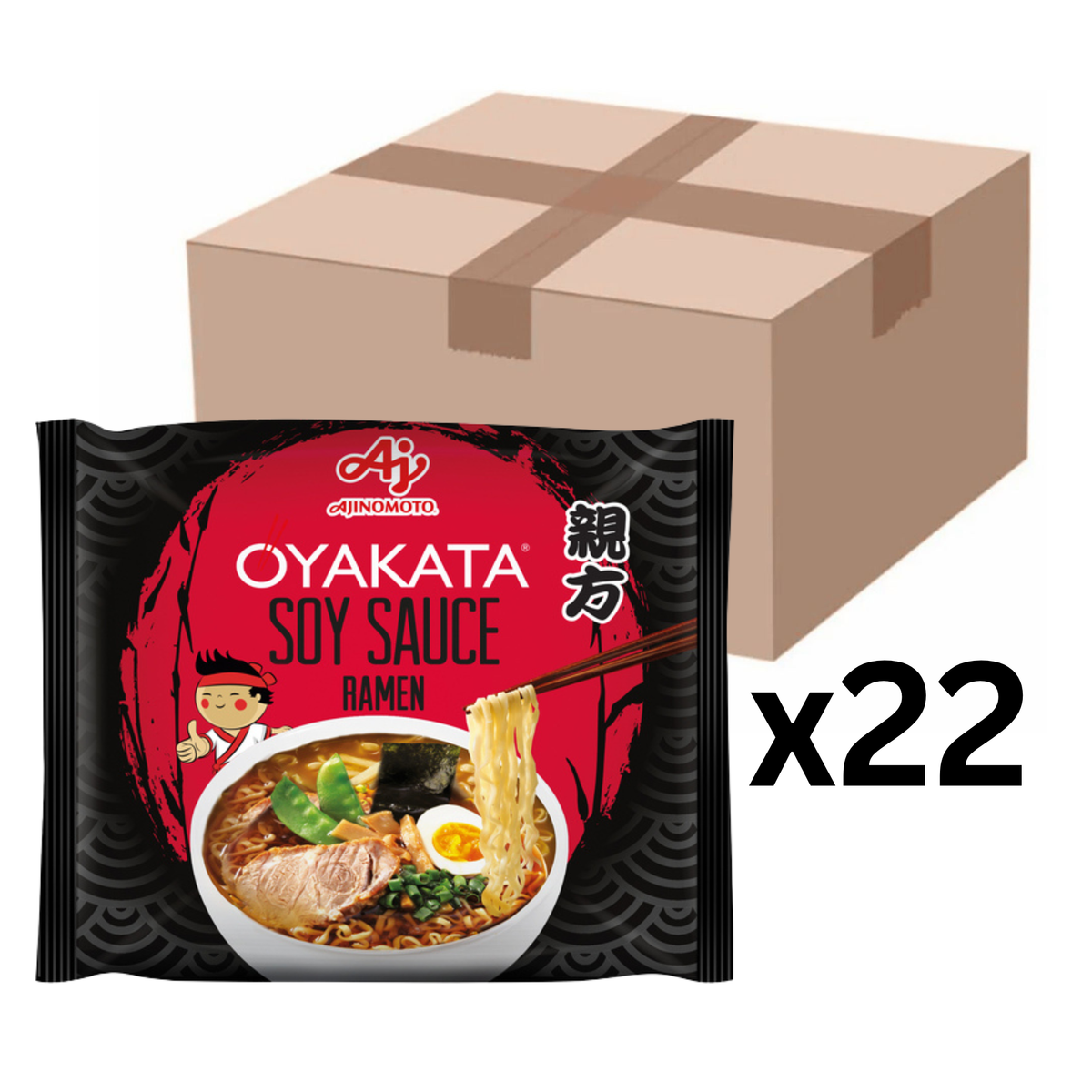 Ajinomoto OYAKATA Instantnudeln Ramen Sojasauce 83g