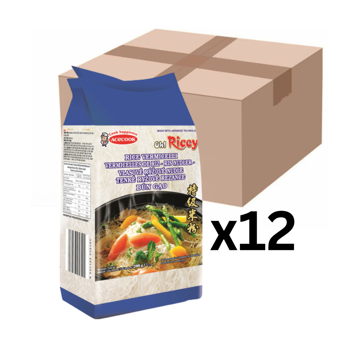 Acecook Oh Ricey Reisnudeln Bun Gao 200g