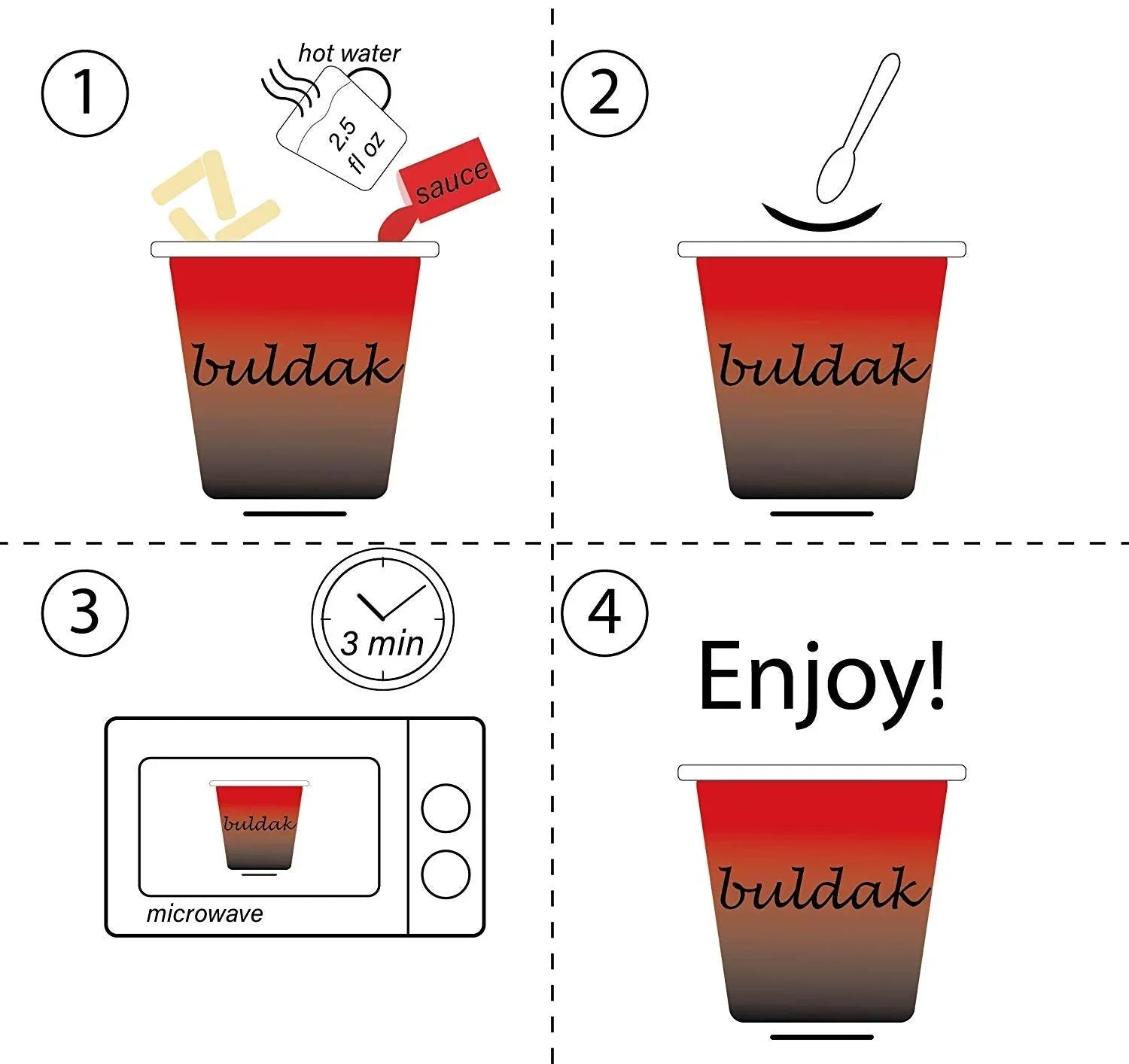 SAMYANG Buldak Topokki Tteokbokki Cup - Hot Chicken 185g