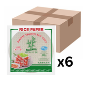 Bamboo Tree Reispapier Sommerrolle Rund 22cm 400g (6er-Pack)