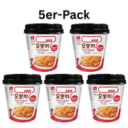 YOPOKKI Reiskuchen Tteokbokki Topokki Sweet & Spicy Cup 140g (5er-Pack)