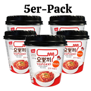 YOPOKKI Reiskuchen Tteokbokki Topokki Kimchi Cup 115g (5er-Pack)