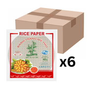 Bamboo Tree Reispapier Frühlingsrolle Rund 22cm 400g (6er-Pack)